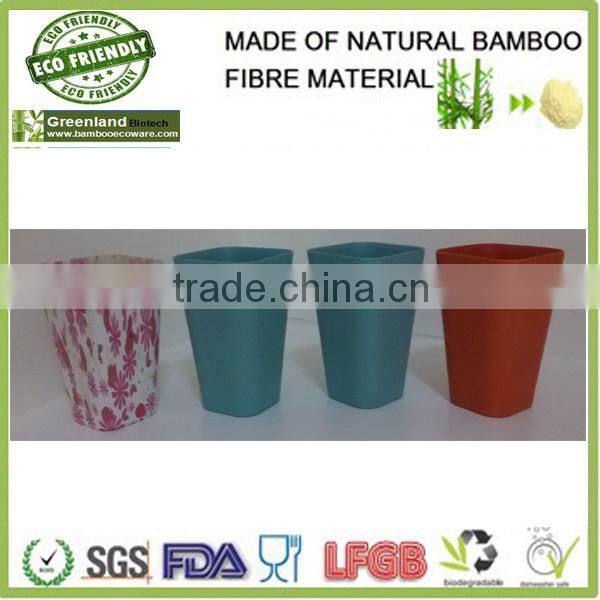 Eco-friendly 100% bamboo fiber square cup