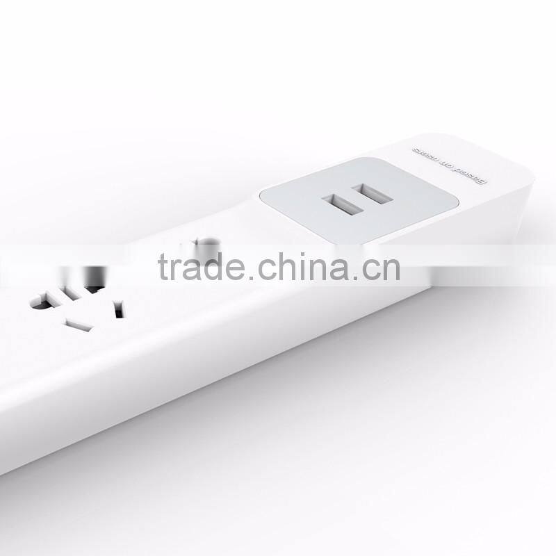 Baseus 2.1A Power Strip 3 Universal Outlets To Smart Chips Home Electronic 2USB Charging Ports For Mobile Phone TB-0211