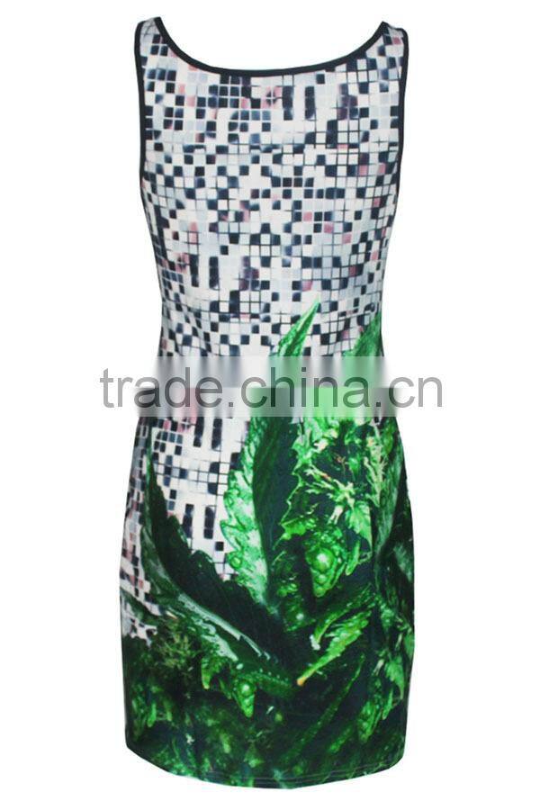 Women Sleevess Fashion Dress Design OEM Order