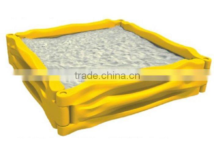 2014 New Pumpkin Design Kids Outdoor&Indoor Playground Customized Plastic&Wooden Sandbox with Cover Sandpit LE.SS.004