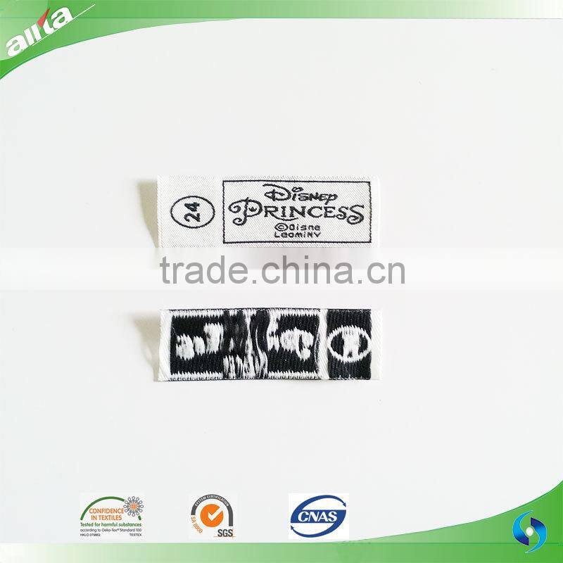 Allta Group customize woven label for kids clothes with/without border