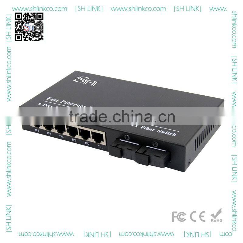Customized nice quality 9 ports 10/100M fast ethernet switch 8 FE RJ45 1 sfp ports