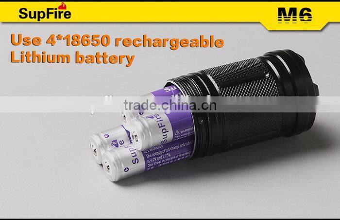SupFire M6 big aluminum led torch with fashion design