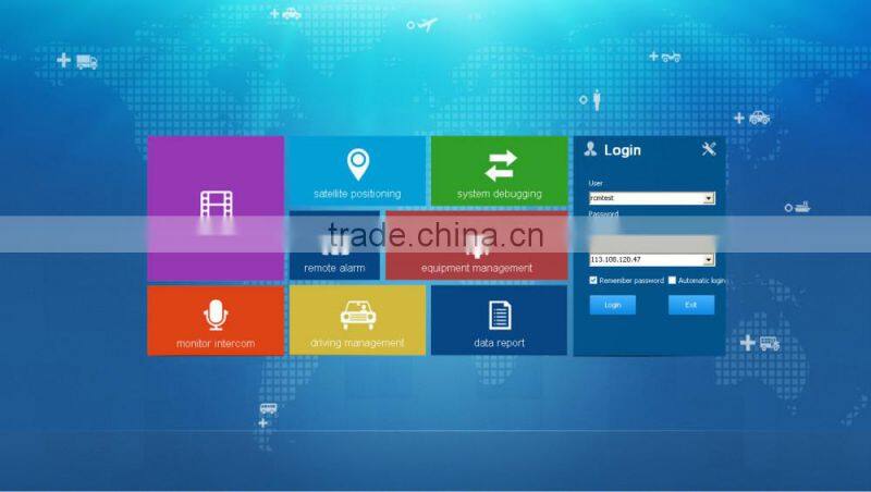 Richmor h.264 SD MDVR with 3G remote control and GPS tracking bus mobile DVR