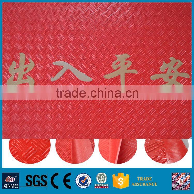 6D xinmei red rectangle rubber mats manufactured in China 50*70cm