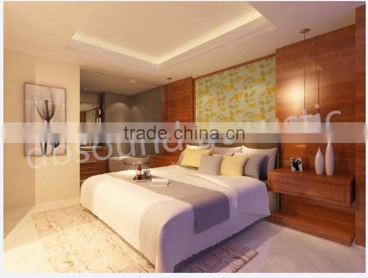 Eco-Friendly Sound Insulation Polyester Fiber Acoustic Ceiling Panel for living room decoration