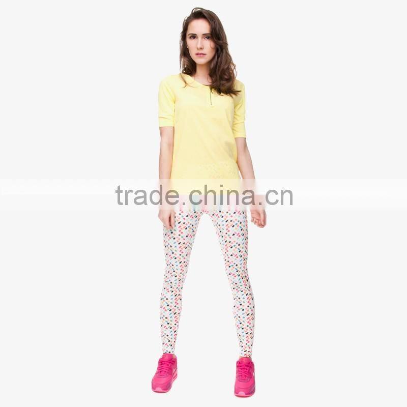factory hot sale 3d digital full print indian girls wearing leggings fitness