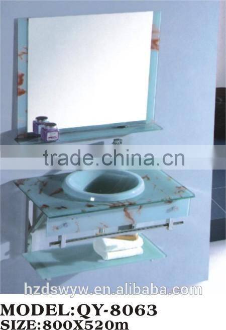 two piece glass bathroom sink /glass bowl sinks/cheap bathroom sinks