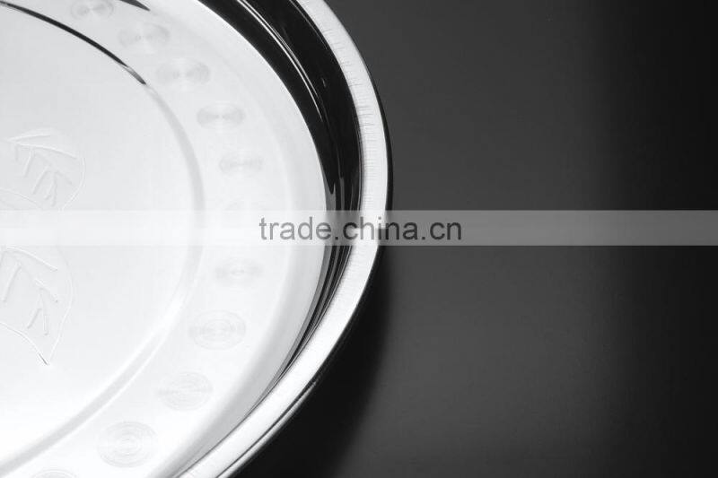 stainless steel cheap salad dinner plates made in china 2015 hot new product