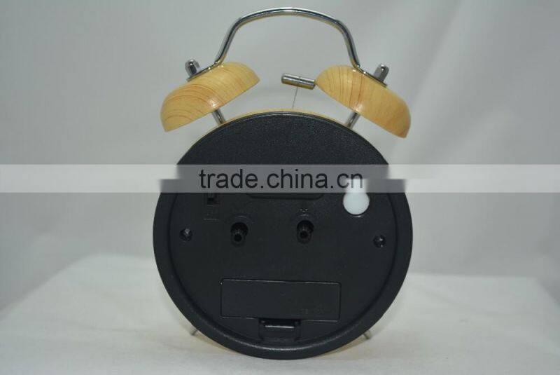 hot sale new technology wooden accessories 2016 Table quartz time clock for home deco,promotional alarm clock/