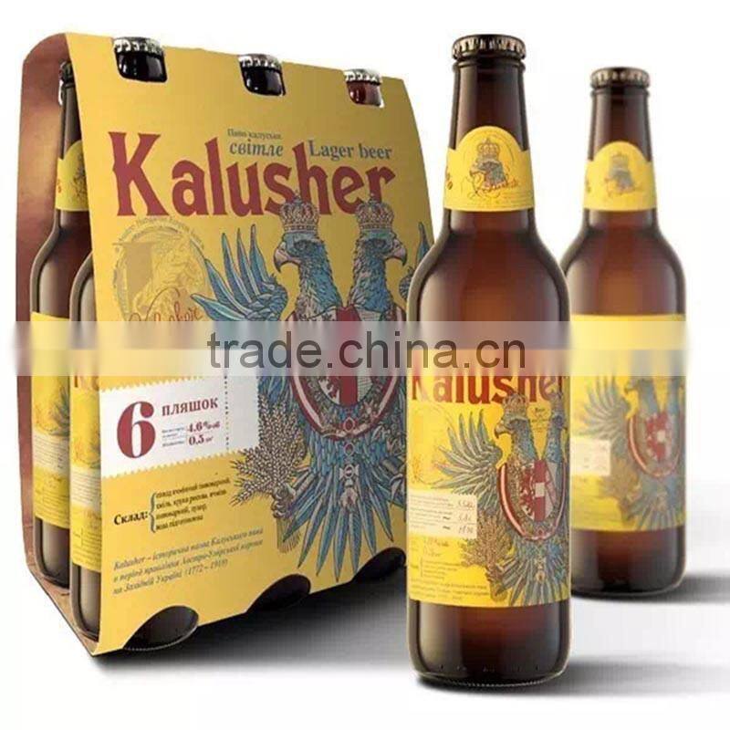 Newest fancy 6 bottle cardboard wine box