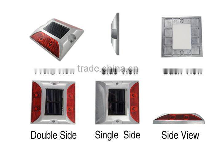 2x3 PCS led solar road studs Red