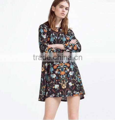 2016 Fashion Summer Women Floral Ethnic Dress New African Shirts Dress