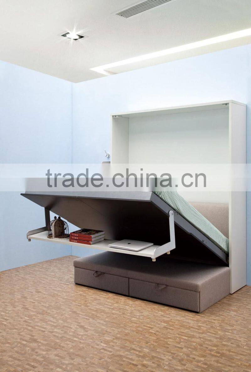 modern multiple function wall bed folding bed with hutches