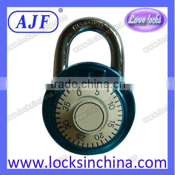 USA best selling high security colored fitness gym round combination padlock
