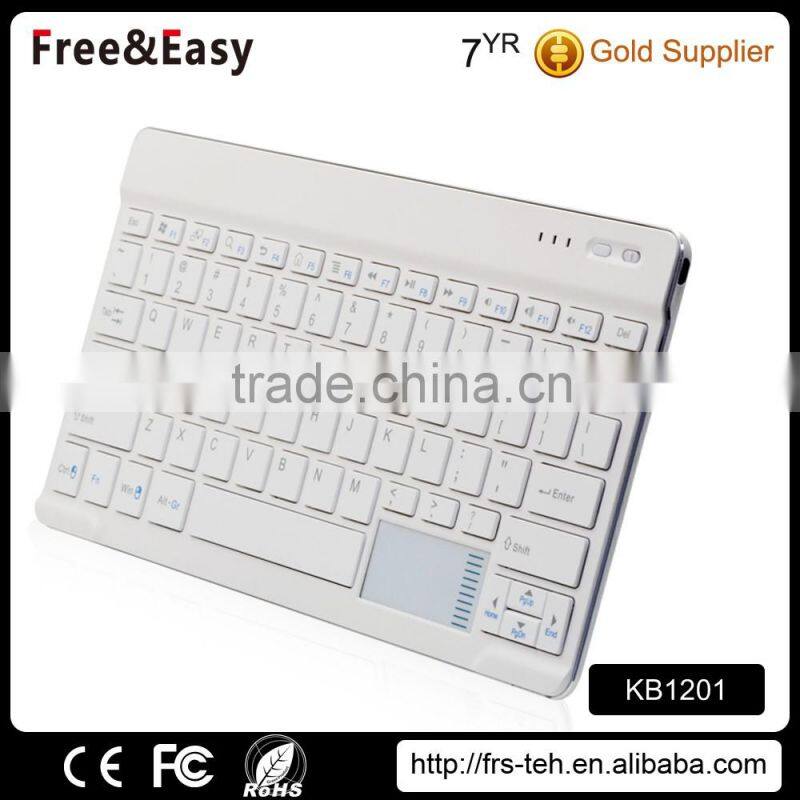 Low price mini qwerty and touch pad wireless bluetooth keyboard