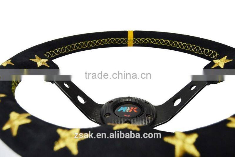 14inch suede steering wheel zhongshan wheel made in China
