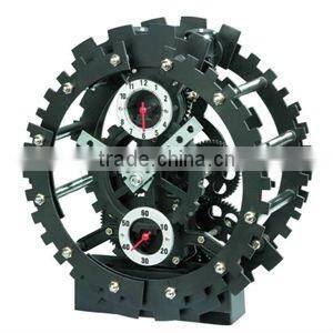 Table Matal Gear Clock , Decorative Modern Clock