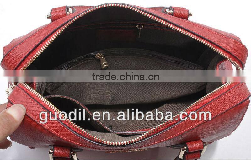 New design fashion genuine leather handbag