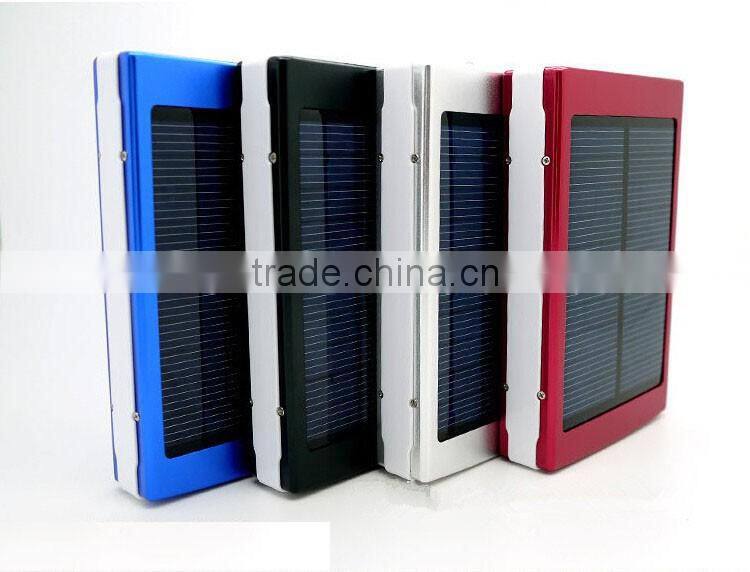 Emergency 10000mah solar powered portable charger