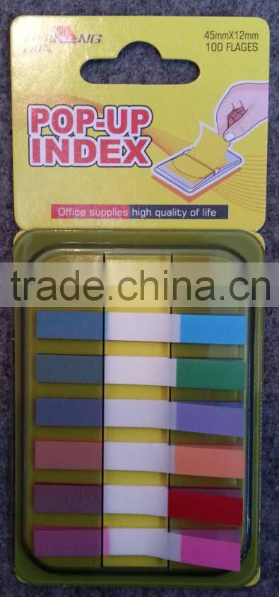 colorful pet film index and stickers for notebooks as promotional gift