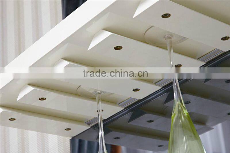 Modern functional high glossy white wooden dining table in dining room set furniture / dining table/dining chair