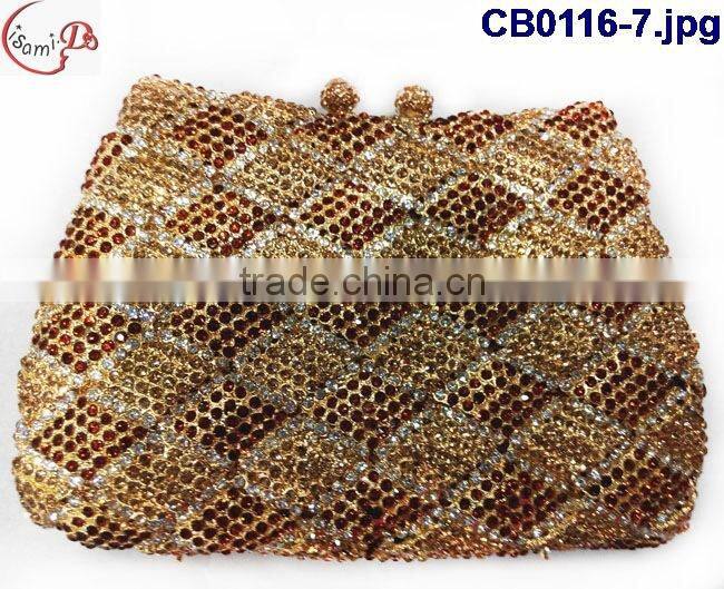 Multicolor and too beans/stones of shinning bag for weeding party CB0116-13