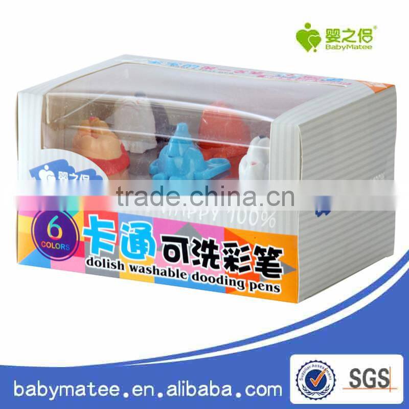 Babymatee Non-toxic chunk cute shape promotional colored ink marker