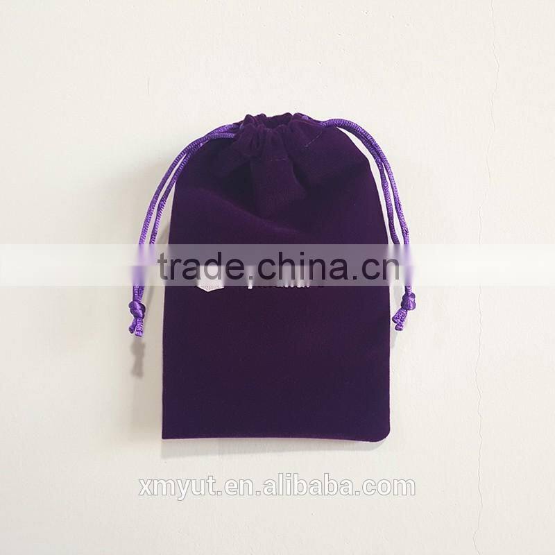 promotional cheap small velvet drawstring bag