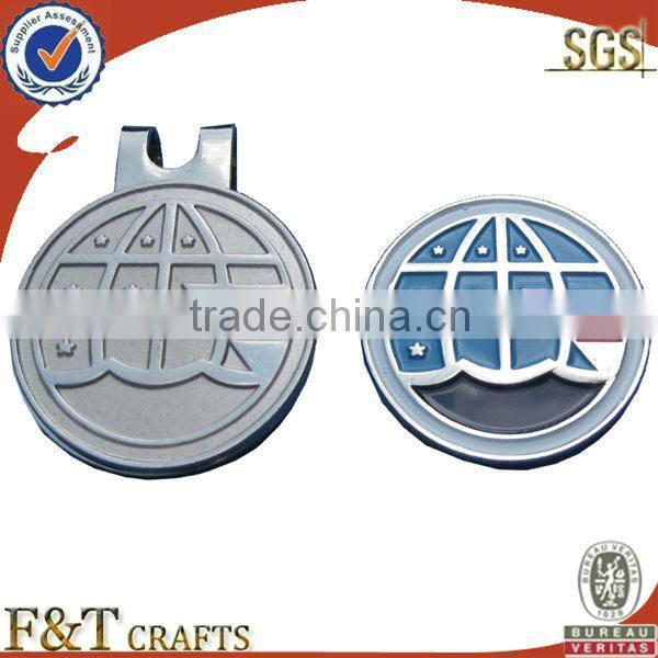 customized sport magnet golf hat clips with ball markers