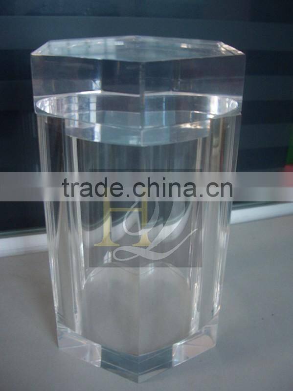 Plexiglass, Acrylic material acrylic containers, cude acrylic boxed with lid