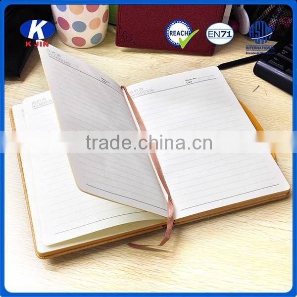Hot selling high grade A5 PU leather executive notebook for presents