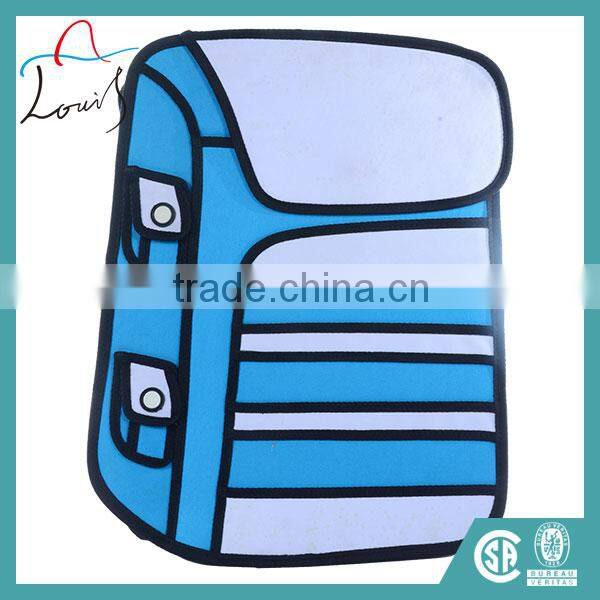 newest cute 3D school bag comic cartoon sling cartoon 3D handbag 3D bag