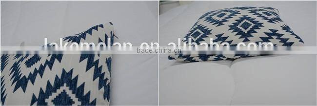 Embroidery chevron linen cushion