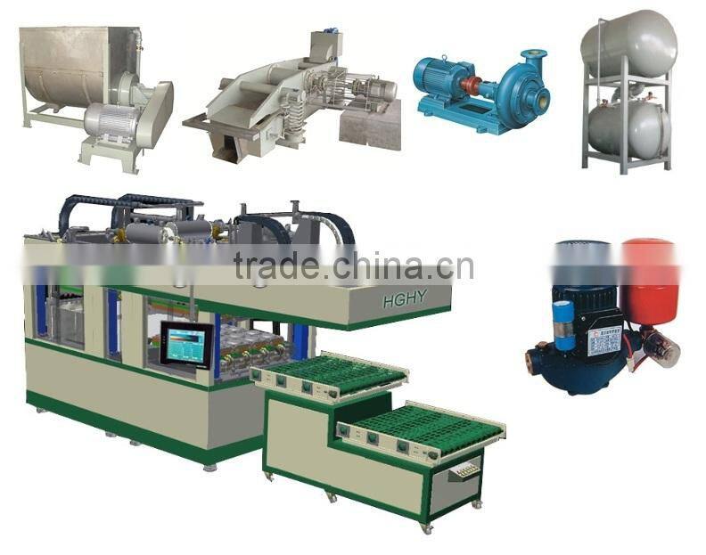 disposable baggase paper plate pulp molding machine by HGHY