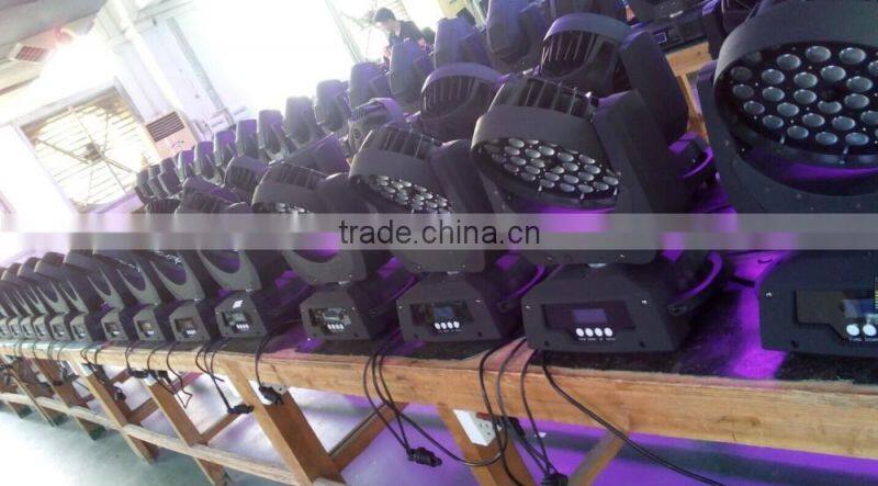 LED Light Factory Supply 15W 36 pcs Zoom LED moving head wash light