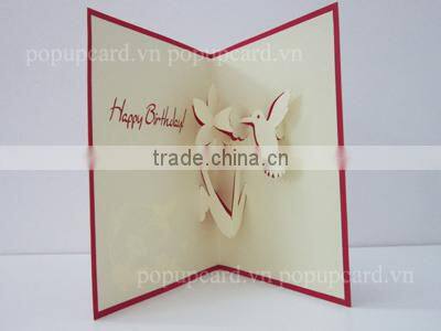 3d pop up card Birthday Porcupine (with musical) card