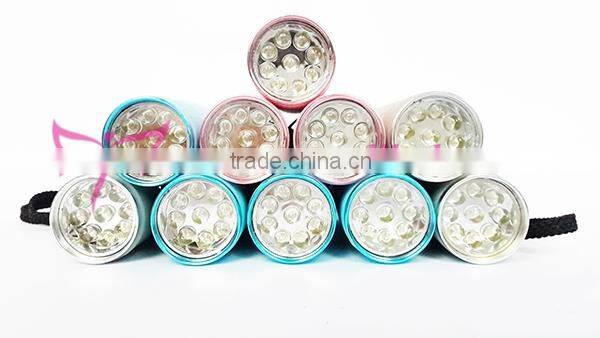 Aluminum Alloy Mini UV Gel Curing Lamp Portable Nail Dryer LED Flashlight Torch
