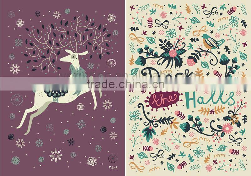 Colorful christmas card, greeting card, happy brithday card printing