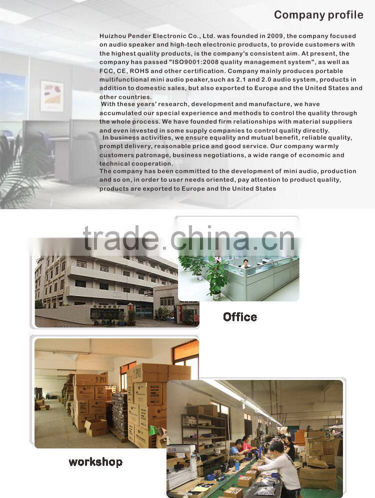 Fashsion style 2.0speaker active type for mobile phones