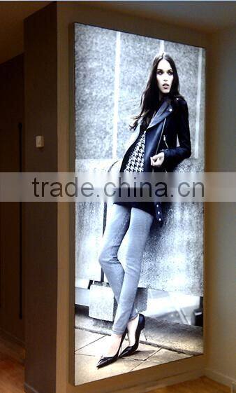 Frameless Backlit LED Fabric Light Box