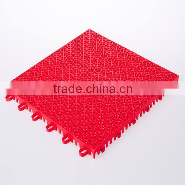 double layers interlocking plastic sport court flooring