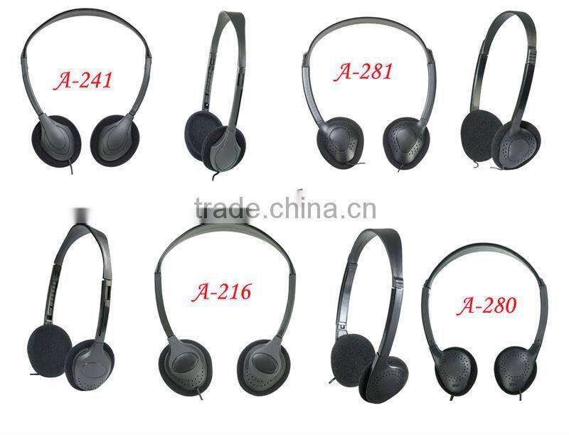 Big sale!!! 2 pin cheap headphones from China suit for airline