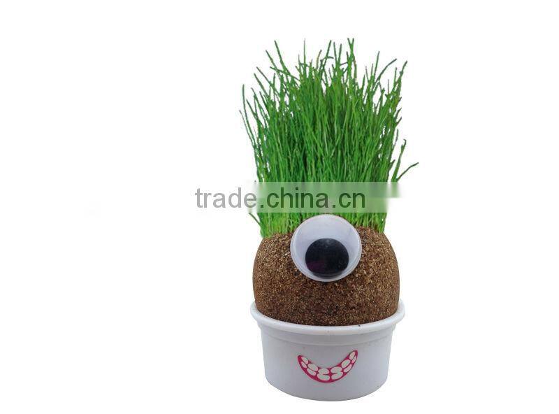 Novelty Fun Kids Plants doll grass head doll