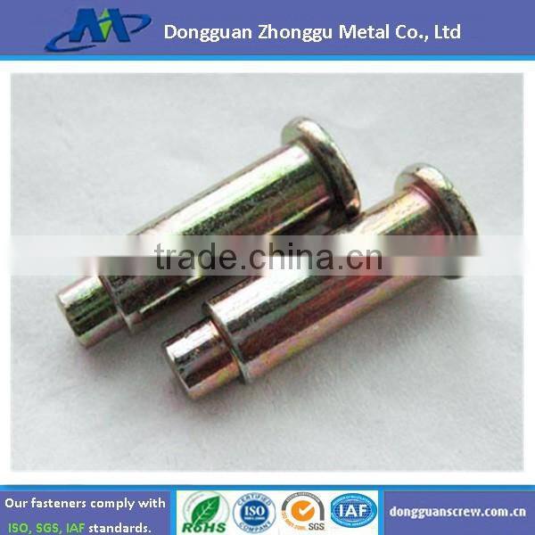Stainless steel zinc plate metal rivet with washer