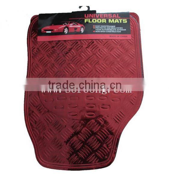 2016 Best Sales Full Set New and Fashion Design Shining Cheap Aluminum Car Foor Mat
