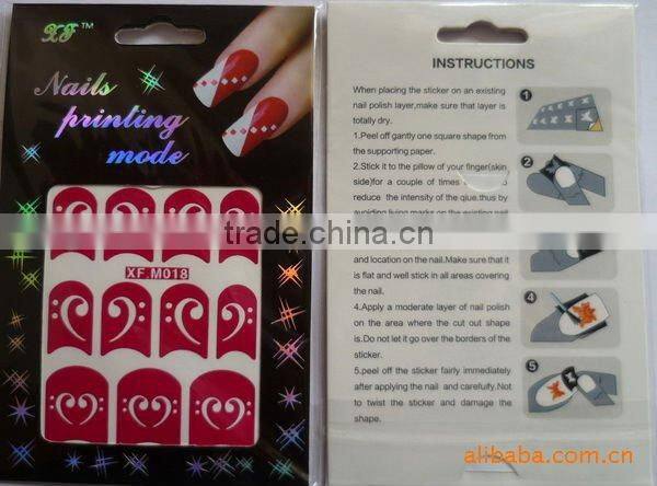 Hollowed-out Nail sticker / Nail printing model / Nail foil