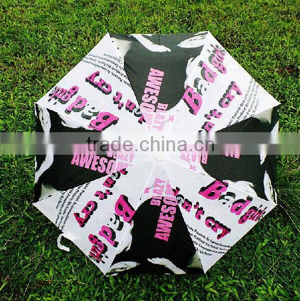 Heat transfer print umbrella 3 fold umbrella
