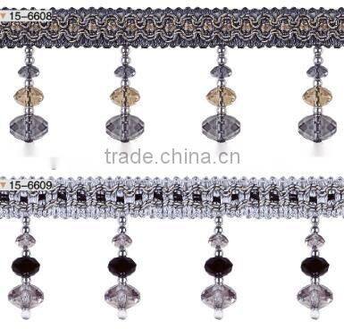 wholesaler decorative acrylic bead fringe