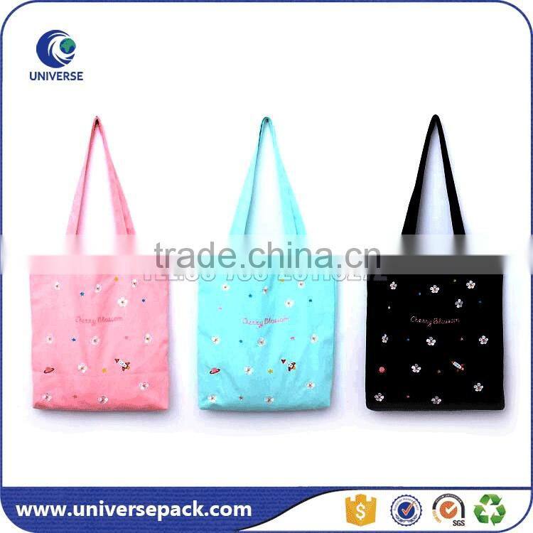 Custom printed canvas bags cotton for shopping